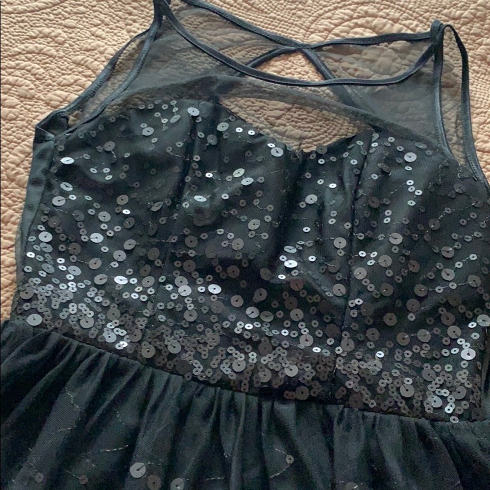 Semi formal black sparkly dress